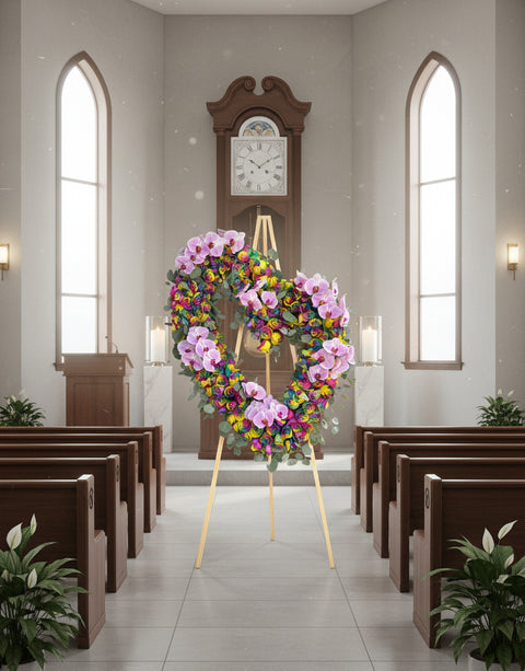 #207 Radiant Love Rainbow Rose Heart