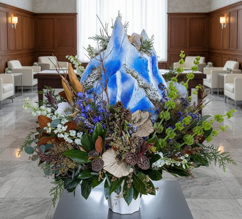 #215 Mountain Meadow Standing Floor Basket