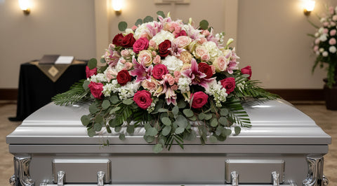 #23 Loving Compassion Half Casket Spray