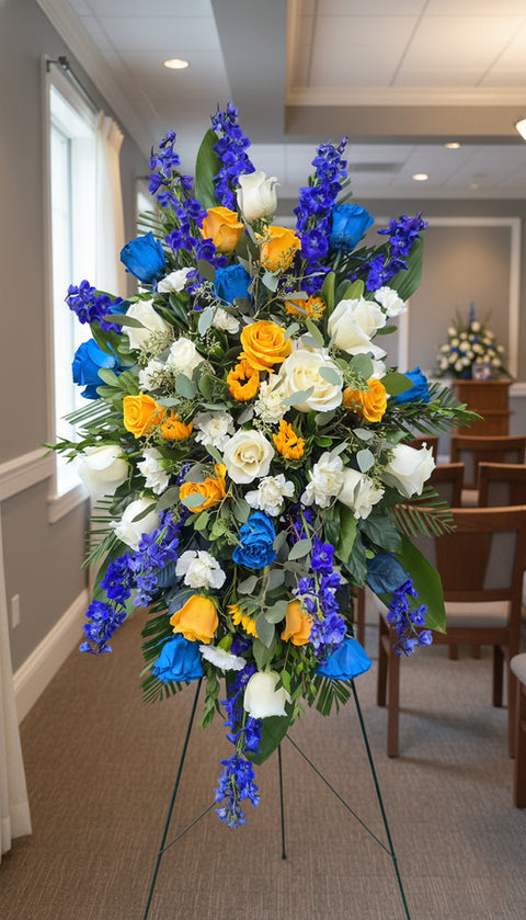 #256 Golden Sunrise Standing Spray