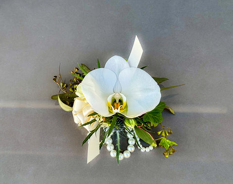 Orchid and Ivy Corsage and/or Boutonniere – Fresh Flowers
