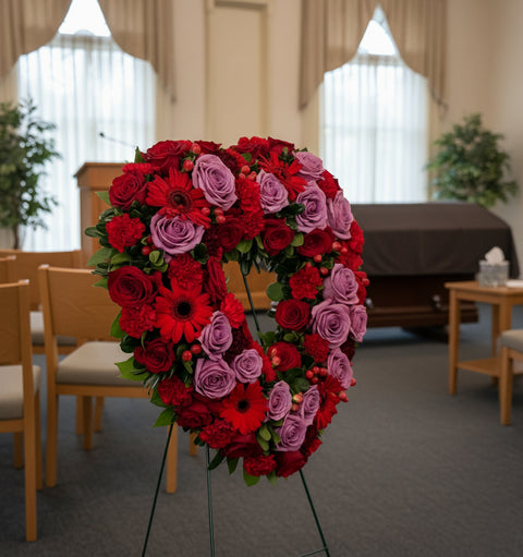 #56 Brave Heart Memorial Standing Arrangement