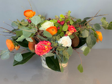 Magnolia & Birch Centerpiece