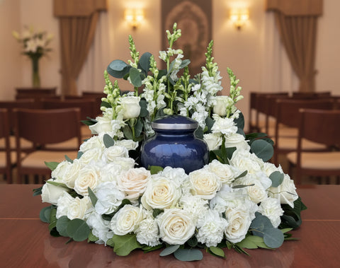 #80Timeless Grace Memorial Urn Wreath