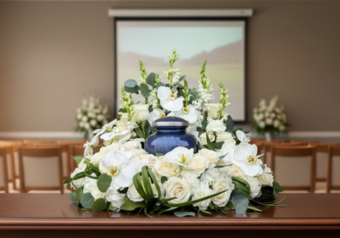 #80Timeless Grace Memorial Urn Wreath