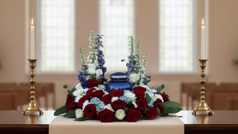 #81 Patriotic Honor Memorial Urn Wreath