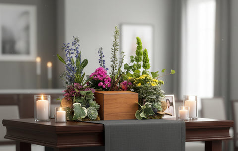 #84 Garden of Remembrance Urn Wreath