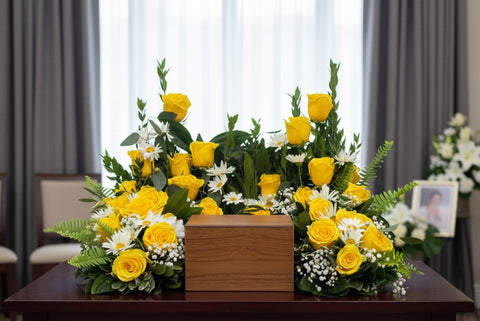 #86 The Golden Remembrance Urn Wreath