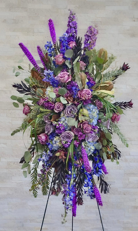 lavender luxury flower arrangement #280 Luxury Jewel Tone Standing Spray