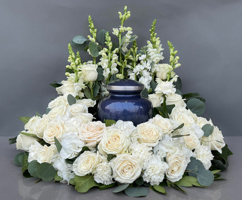 #80Timeless Grace Memorial Urn Wreath