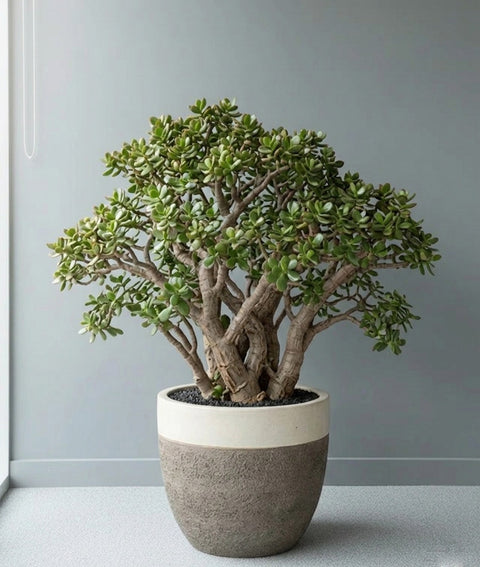 Beautiful Lucky Jade Plant in Ceramic Pot