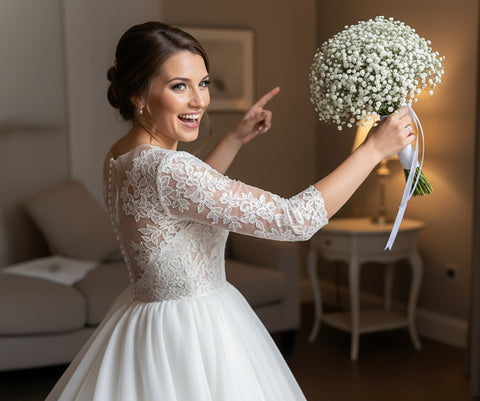 Timeless Baby's Breath Bridal Bouquet | Simple & Elegant Denver Wedding Flowers