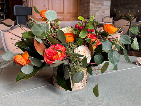 Magnolia & Birch Centerpiece