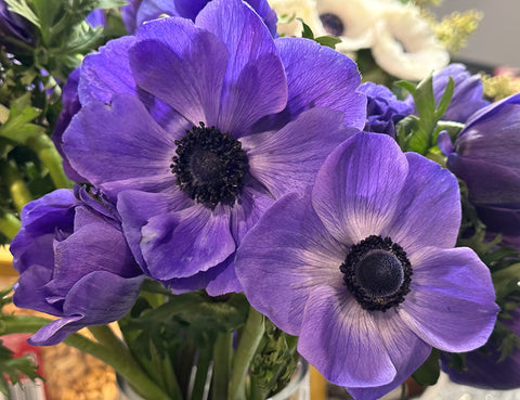 Elegant Anemones Bridal Bouquet