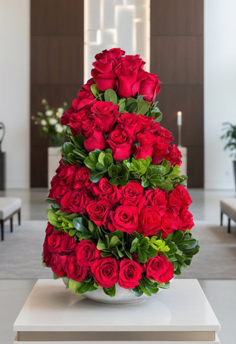 Mamma Mia Red Rose Topiary