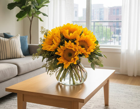 Sunny Day Sunflower Vase