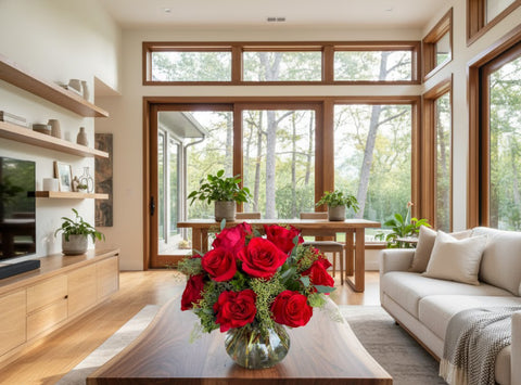 Red Rose Vase Arrangement