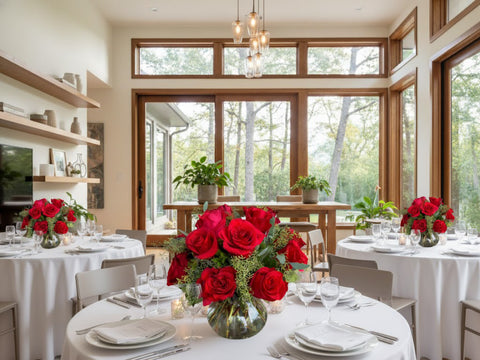 Red Rose Vase Arrangement