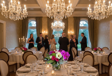 Fuchsia Garden Vase Floral Arrangement