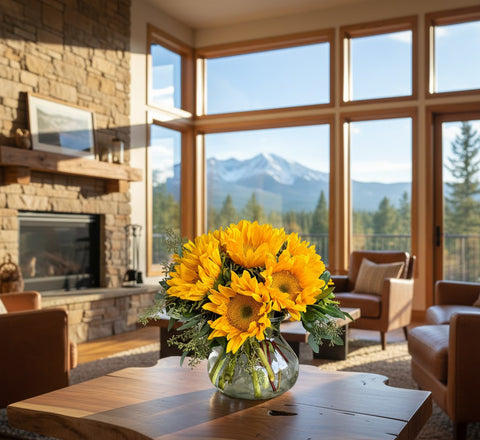 Sunny Day Sunflower Vase